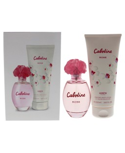 Cabotine Rose by Parfums Gres for Women - 2 Pc Gift Set 3.4oz EDT Spray, 6.76oz Perfumed Body Lotion