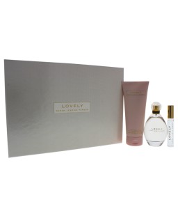 Lovely by Sarah Jessica Parker for Women - 3 Pc Gift Set 3.4oz EDP Spray, 0.34oz EDP RollerBall, 6.7oz Body Lotion