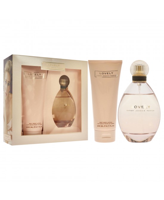 Lovely by Sarah Jessica Parker for Women - 2 Pc Gift Set 3.4oz EDP Spray, 6.7oz Body Lotion