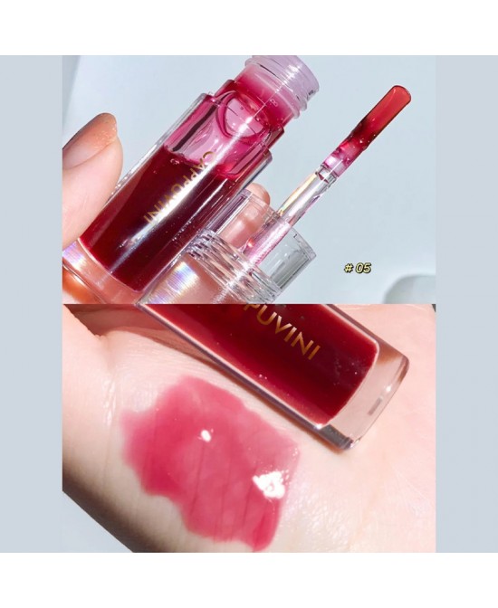 1/3Pcs Transparent Lip Gloss Crystal Jelly Mirror Liquid Lipstick Glitter Clear Moisturize Lip Tint Cosmetic For Lip Makeup Base