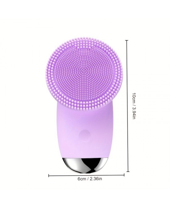 CONESN Electric Facial Cleansing Brush,Silicone Facial Cleansing Brush, Electric Silicone Face Brush, Sonic Facial Cleansing Brush For Makeup Remover