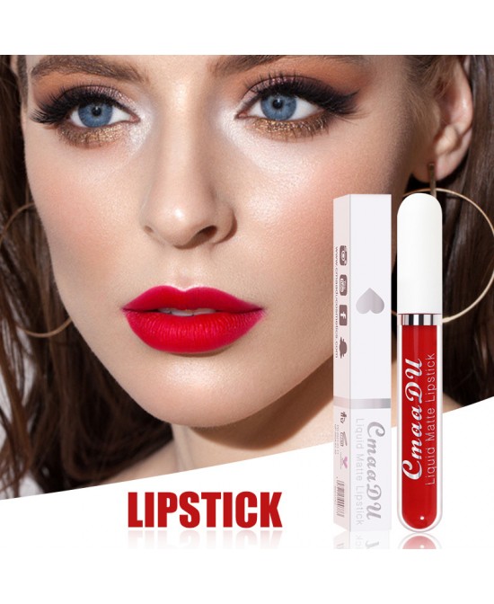 18 Color Optional Matte Velvet Lipstick Vivid Colour Non-Stick Cup Long Lasting Lip Glosses for Women Girl SK88