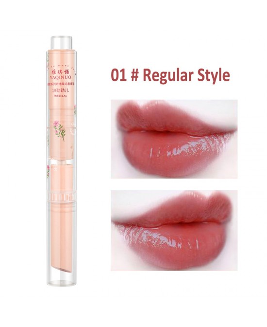 Jelly Mirror Lipstick Makeup Love Shape Waterproof Non-stick Cup Solid Lip Gloss Clear Long Lasting Moisturizing Lipstick Pen