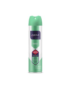 ABOVE Lady - 48 Hours Antiperspirant Deodorant - Dry Spray for Women - Notes of verbena, Raspberry and Pomegranate - Protects Against Sweat and Body Odor - Stain and Cruelty Free - 3.17 oz