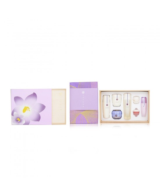 TATCHA - Special Edition Luxury Kiri Set: The Camellia Cleansing Oil, The Rice Polish, The Essence, The Dewy Skin Cream, The Silk Peon 5pcs