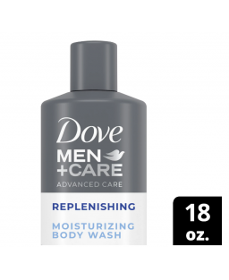 Dove Men+Care Advanced Care Liquid Body Wash Body Replenish Cleanser for Rough Skin 18 fl oz.