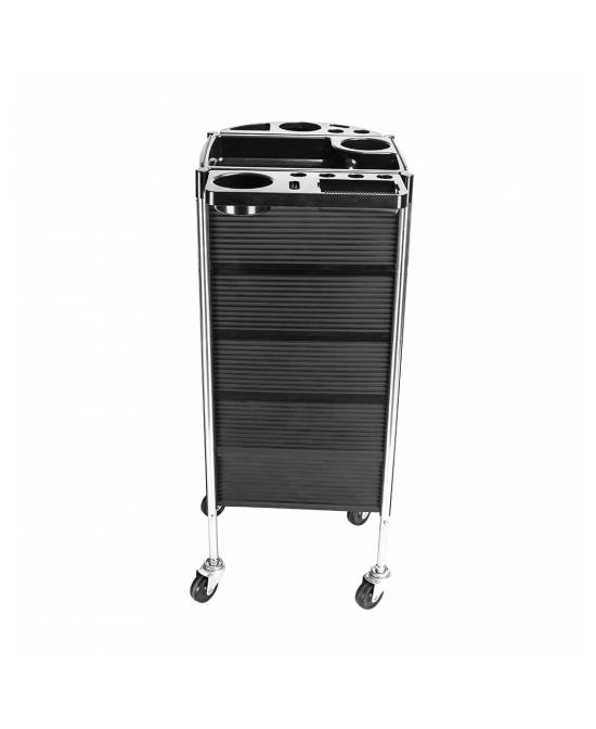 YC-Q7 5 Tiers Hairdresser Beauty Storage Trolley Black