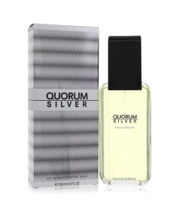 Quorum Silver by Puig Eau De Toilette Spray 3.4 oz (Men)