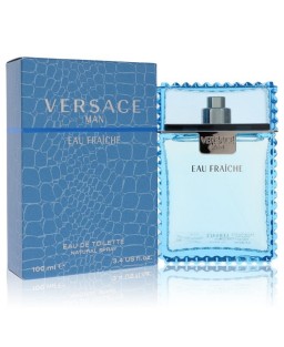 Versace Man by Versace Eau Fraiche Eau De Toilette Spray (Blue) 3.4 oz (Men)