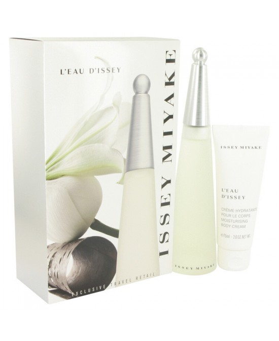 L'EAU D'ISSEY (issey Miyake) by Issey Miyake Gift Set -- 3.3 oz Eau DeToilette Spray + 2.6 oz Body Cream (Women)