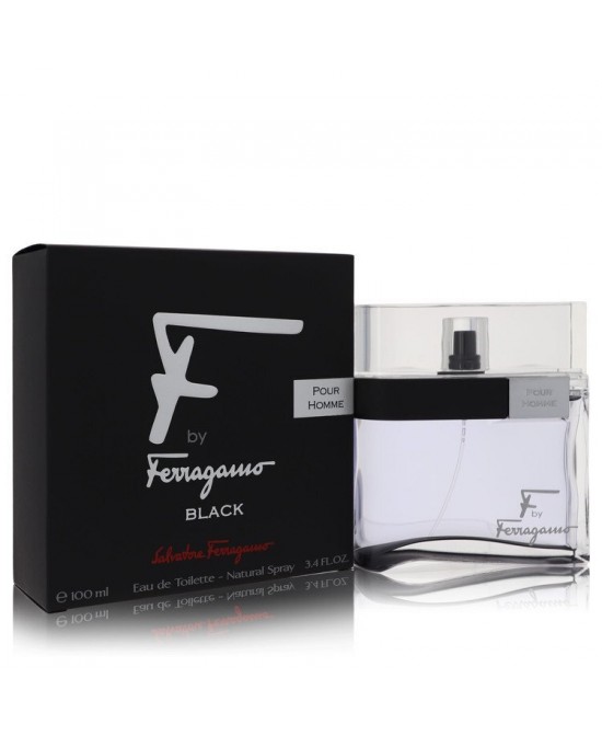 F Black by Salvatore Ferragamo Eau De Toilette Spray 3.4 oz (Men)