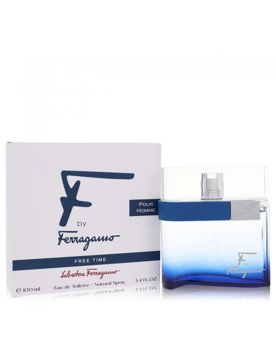 F Free Time by Salvatore Ferragamo Eau De Toilette Spray 3.4 oz (Men)