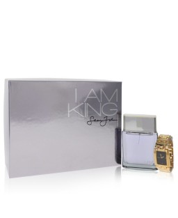 I Am King by Sean John Gift Set -- 3.4 oz Eau De Toilette Spray + Watch (Men)