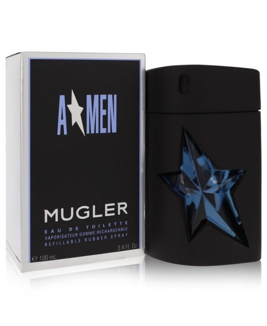 Angel by Thierry Mugler Eau De Toilette Spray Refillable (Rubber) 3.4 oz (Men)