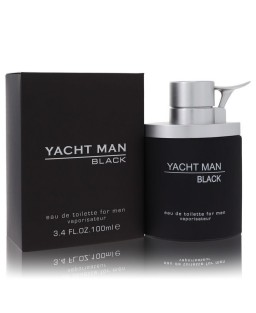 Yacht Man Black by Myrurgia Eau De Toilette Spray 3.4 oz (Men)