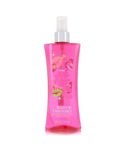 Body Fantasies Signature Pink Vanilla Kiss Fantasy by Parfums De Coeur Body Spray 8 oz (Women)