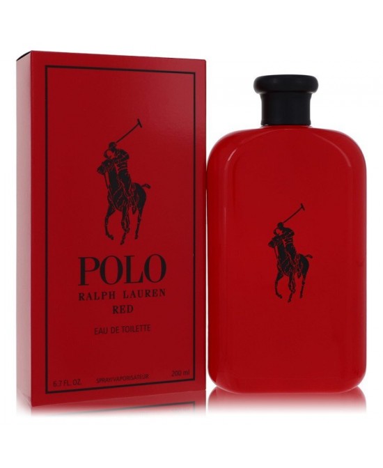 Polo Red by Ralph Lauren Eau De Toilette Spray 6.7 oz (Men)