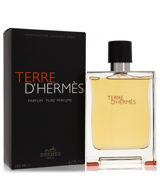 Terre D'Hermes by Hermes Pure Perfume Spray 6.7 oz (Men)