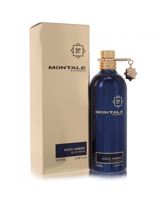 Montale Aoud Ambre by Montale Eau De Parfum Spray (Unisex) 3.4 oz (Women)