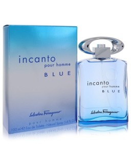 Incanto Blue by Salvatore Ferragamo Eau De Toilette Spray 3.4 oz (Men)