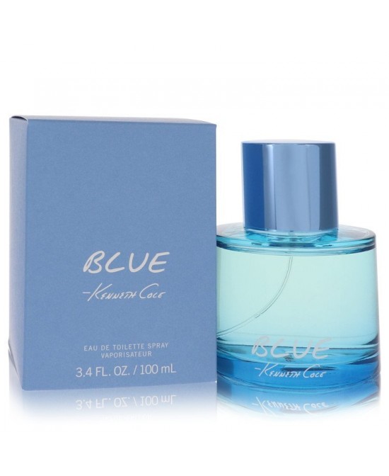 Kenneth Cole Blue by Kenneth Cole Eau De Toilette Spray 3.4 oz (Men)