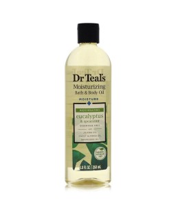 Dr Teal's Bath Additive Eucalyptus Oil by Dr Teal's Pure Epson Salt Body Oil Relax & Relief with Eucalyptus & Spearmint 8.8 oz (Women)