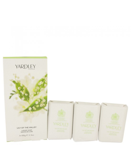 Lily of The Valley Yardley by Yardley London 3 x 3.5 oz Soap 3.5 oz (Women)