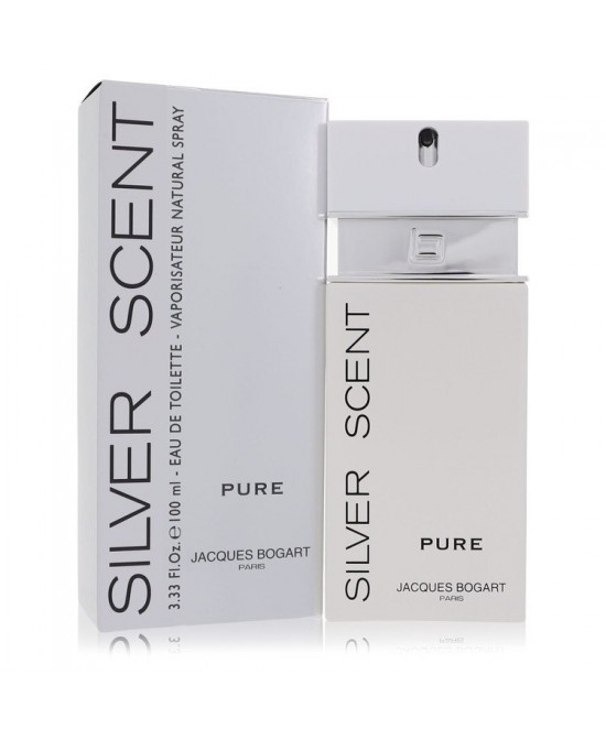 Silver Scent Pure by Jacques Bogart Eau De Toilette Spray 3.4 oz (Men)