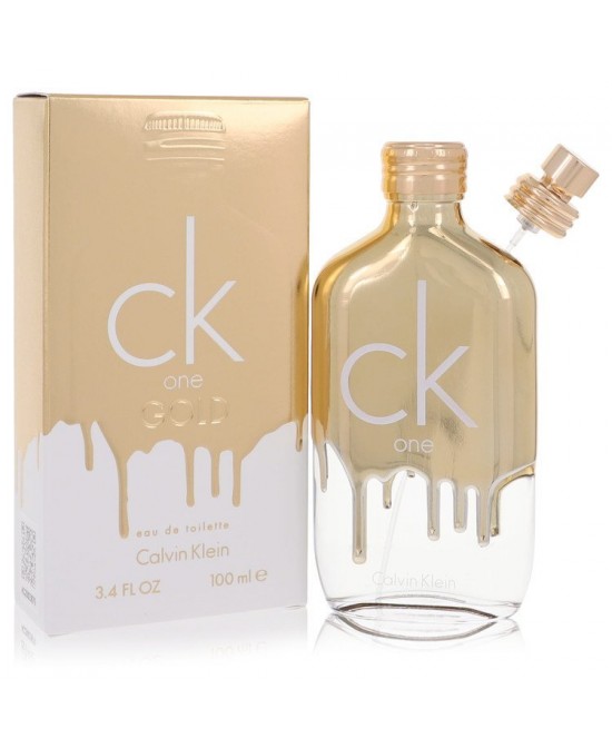 CK One Gold by Calvin Klein Eau De Toilette Spray (Unisex) 3.4 oz (Men)