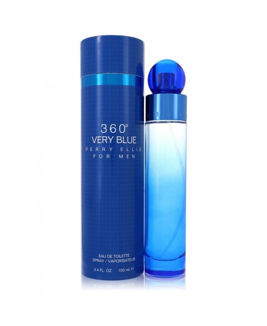 Perry Ellis 360 Very Blue by Perry Ellis Eau De Toilette Spray 3.4 oz (Men)