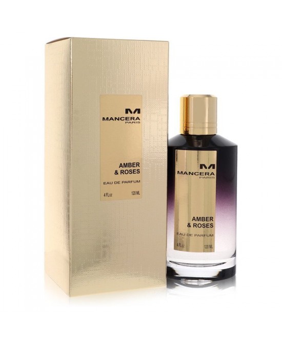 Mancera Amber & Roses by Mancera Eau De Parfum Spray (Unisex) 4 oz (Women)