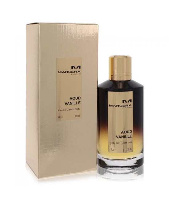 Mancera Aoud Vanille by Mancera Eau De Parfum Spray (Unisex) 4 oz (Women)