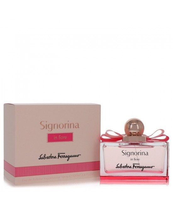 Signorina In Fiore by Salvatore Ferragamo Eau De Toilette Spray 3.4 oz (Women)