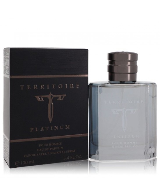 Territoire Platinum by YZY Perfume Eau De Parfum Spray 3.4 oz (Men)