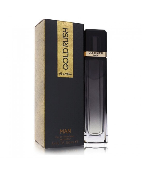 Gold Rush by Paris Hilton Eau De Toilette Spray 3.4 oz (Men)