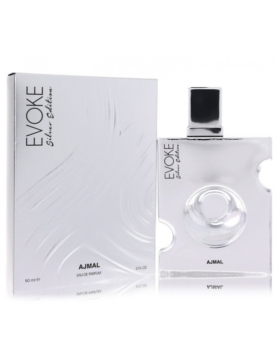 Ajmal Evoke Silver Edition by Ajmal Eau De Parfum Spray 3 oz (Men)