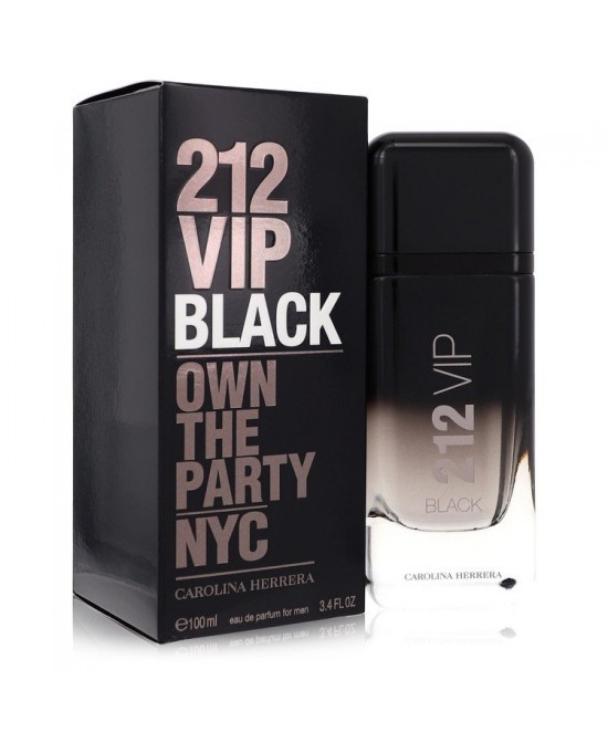 212 VIP Black by Carolina Herrera Eau De Parfum Spray 3.4 oz (Men)