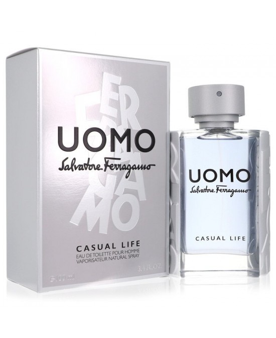 Salvatore Ferragamo Uomo Casual Life by Salvatore Ferragamo Eau De Toilette Spray 3.4 oz (Men)