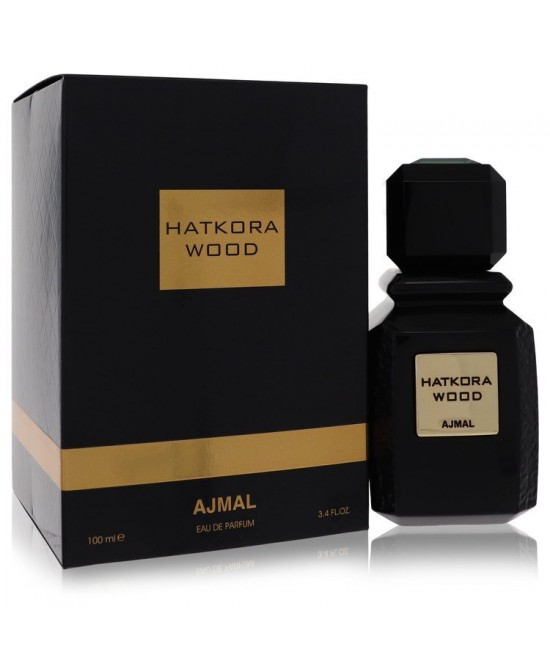 Hatkora Wood by Ajmal Eau De Parfum Spray (Unisex) 3.4 oz (Men)