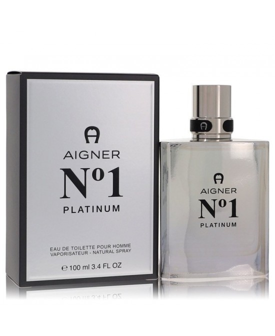 Aigner No. 1 Platinum by Etienne Aigner Eau De Toilette Spray 3.4 oz (Men)