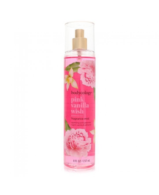 Bodycology Pink Vanilla Wish by Bodycology Fragrance Mist Spray 8 oz (Women)