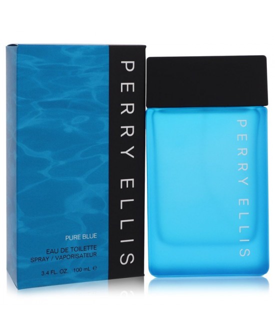 Perry Ellis Pure Blue by Perry Ellis Eau De Toilette Spray 3.4 oz (Men)