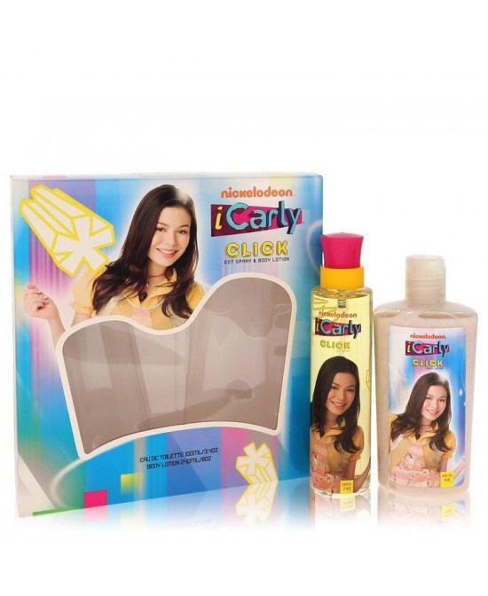 iCarly Click by Marmol & Son Gift Set -- 3.4 oz Eau De Toilette Spray + 8 oz Body Lotion (Women)