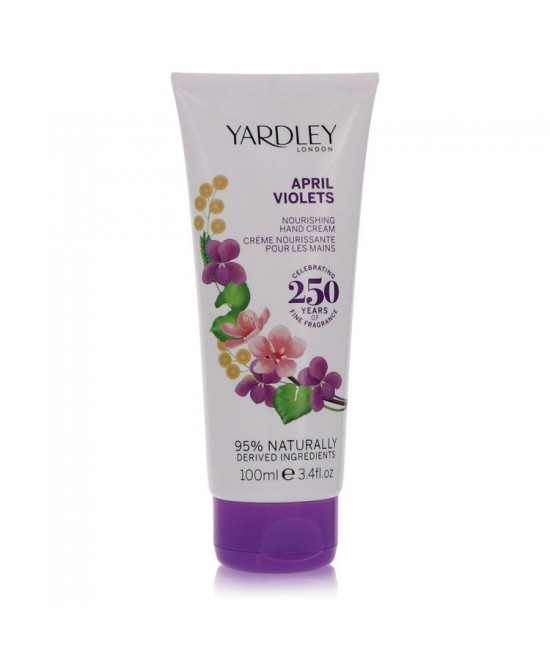 April Violets by Yardley London Hand Cream 3.4 oz (Women)