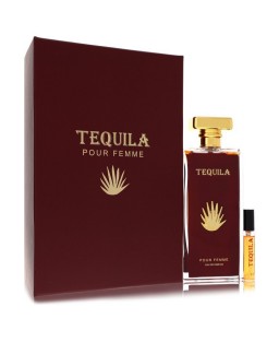 Tequila Pour Femme Red by Tequila Perfumes Eau De Parfum Spray + Free .17 oz Mini EDP Spray 3.3 oz (Women)