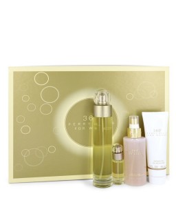 perry ellis 360 by Perry Ellis Gift Set -- 3.4 oz Eau De Toilette Spray + 4 oz Body Mist + 3 oz Shower Gel + .25 Mini EDT Spray (Women)