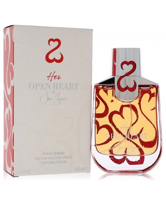 Her Open Heart by Jane Seymour Eau De Parfum Spray with Free Jewelry Roll 3.4 oz (Women)