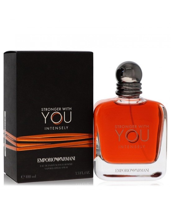 Stronger With You Intensely by Giorgio Armani Eau De Parfum Spray 3.4 oz (Men)