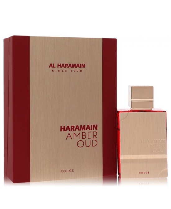 Al Haramain Amber Oud Rouge by Al Haramain Eau De Parfum Spray 2 oz (Men)