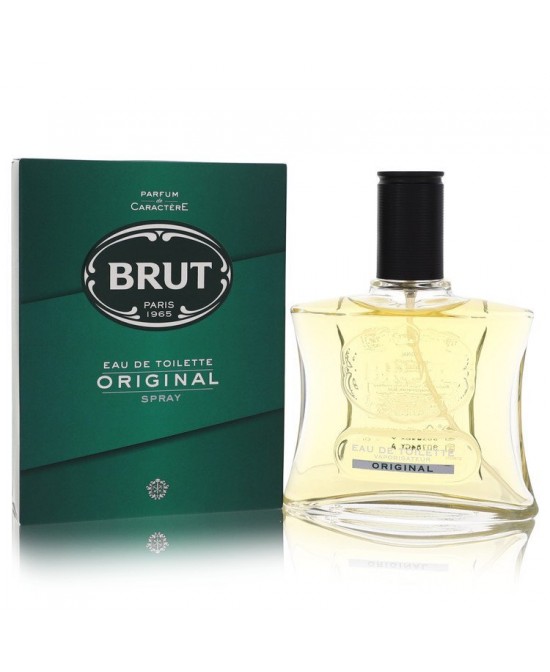 Brut by Faberge Eau De Toilette Spray (Original Glass Bottle) 3.4 oz (Men)